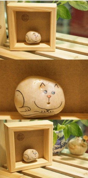 Самая милая роспись на камнях