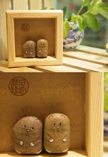 Самая милая роспись на камнях