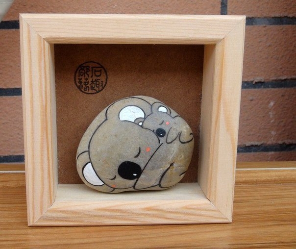 Самая милая роспись на камнях