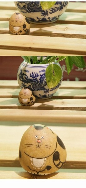 Самая милая роспись на камнях