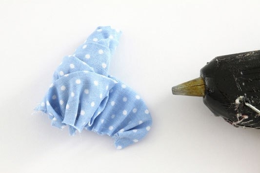 Цветы из ткани. Голубые розы. Мастер-класс. Выкройка.