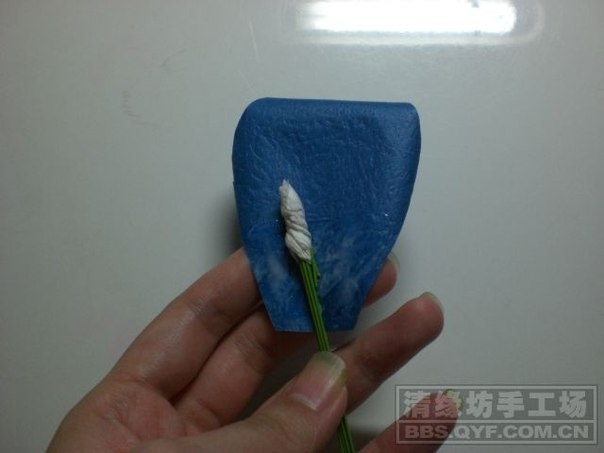 Синие розы из бумаги