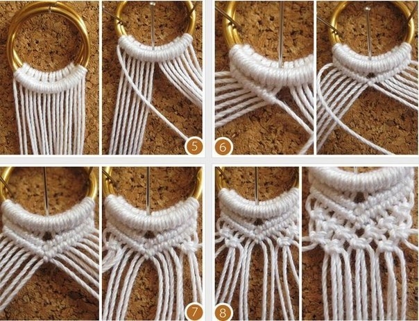 Плетение макраме. Летний браслетик или пояс.