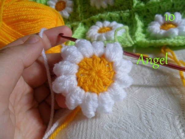 Ромашковый плед. Мастер-класс