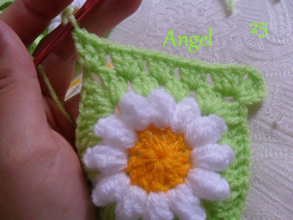 Ромашковый плед. Мастер-класс