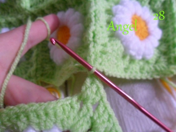 Ромашковый плед. Мастер-класс