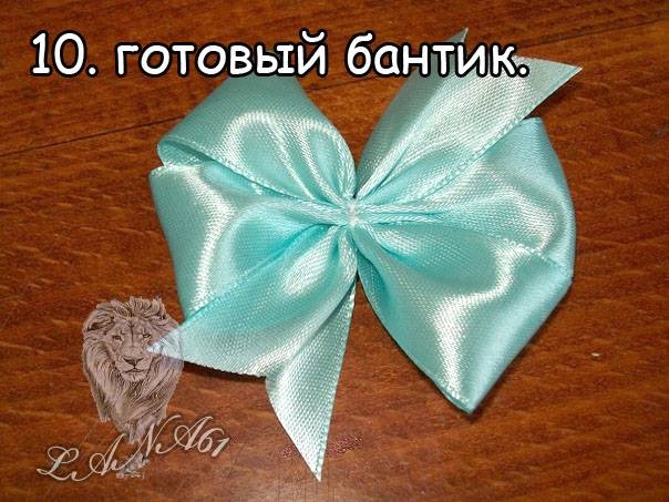 МК по бантикам из атласных лент