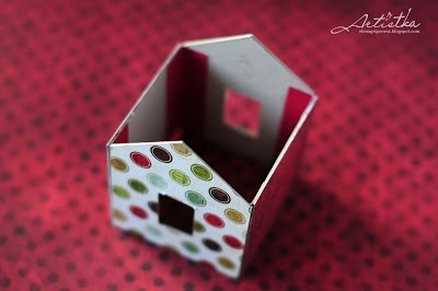 Мастер-класс Заснеженный домик Мастер-класс Заснеженный домик