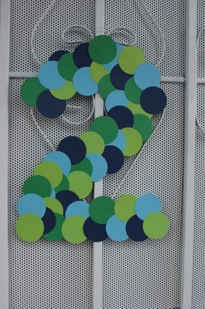 Идеи цифр из различных материалов для декора праздника Идеи цифр из различных материалов для декора праздника