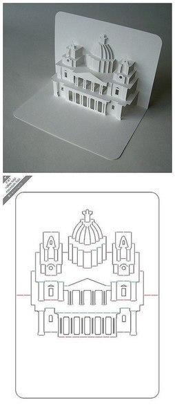 Красивые открытки в технике киригами