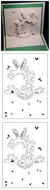 Красивые открытки в технике киригами