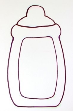 Открытка для малыша с конфетами