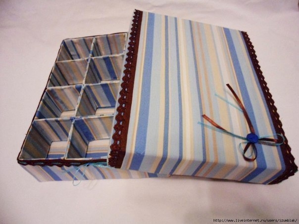 Коробочка органайзер с делениями