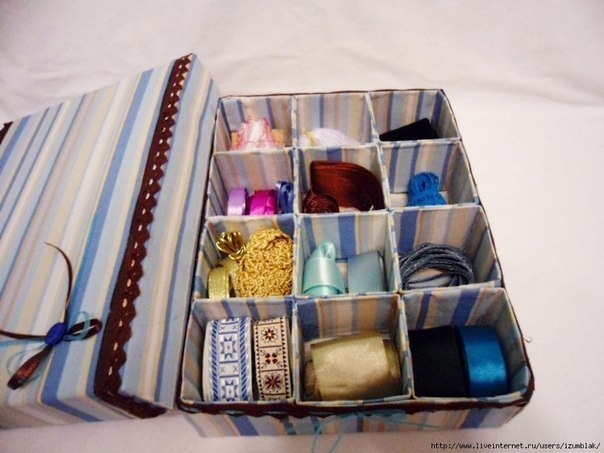 Коробочка органайзер с делениями