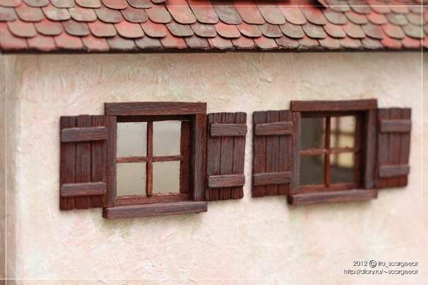 Очаровательный домик из картона.