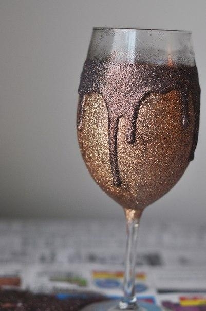 Декор праздничного бокала