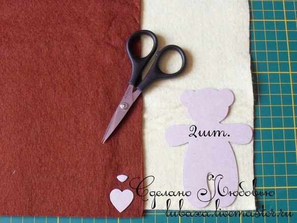 МК мишка из фетра МК мишка из фетра