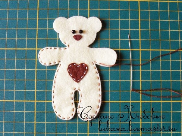 МК мишка из фетра МК мишка из фетра