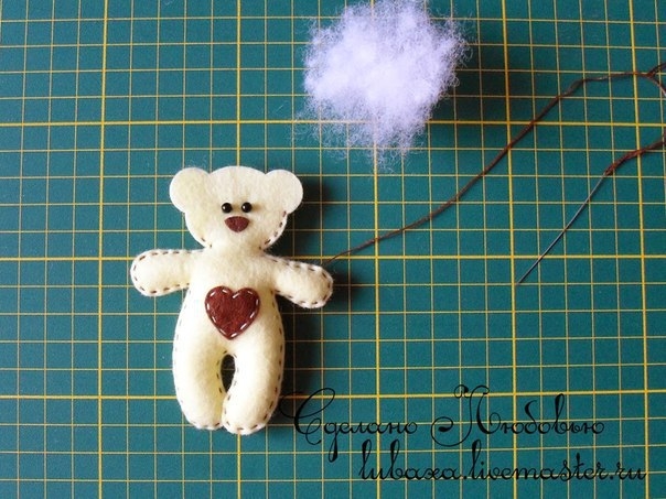 МК мишка из фетра МК мишка из фетра
