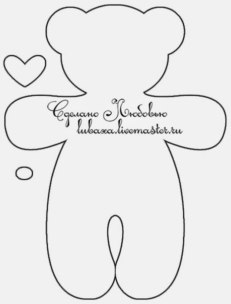 МК мишка из фетра МК мишка из фетра