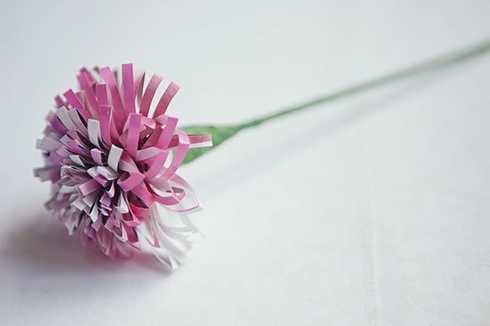 Цветы из старых журналов