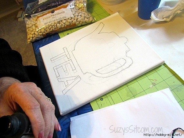 Чайно-кофейные мозаики из фасоли Чайно-кофейные мозаики из фасоли