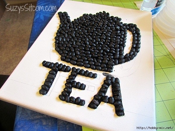 Чайно-кофейные мозаики из фасоли Чайно-кофейные мозаики из фасоли