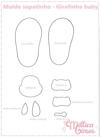 Забавные пинетки из фетра