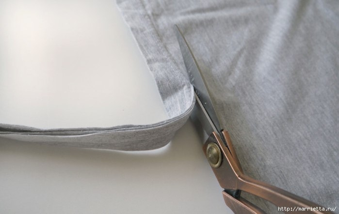 Вяжем корзинку из трикотажных полосок. Мастер-класс