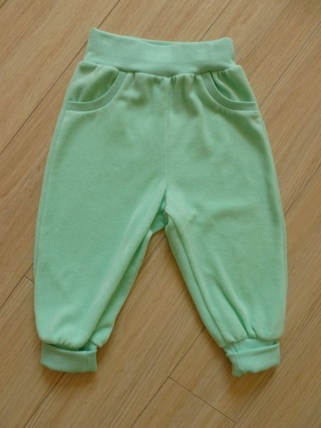 Мастер-класс велюровых штанов для малыша