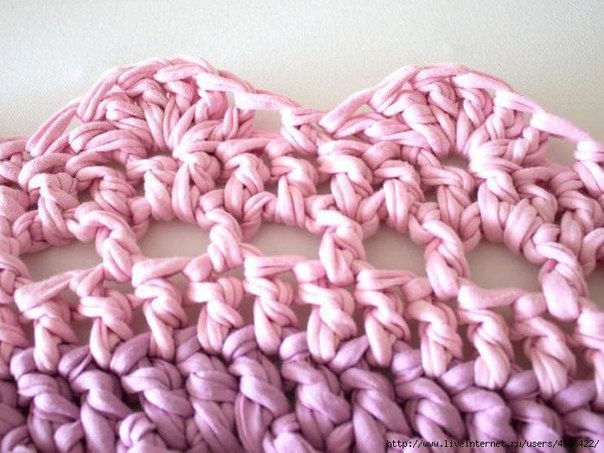 Круглый коврик крючком. Мастер-класс