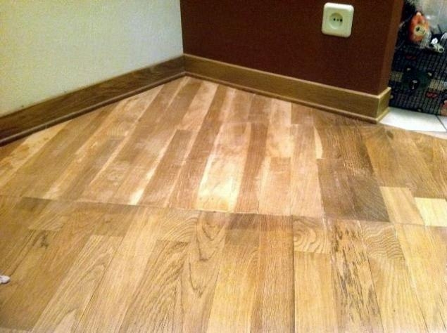 Надоел старый паркет? Украшаем его рисунком.