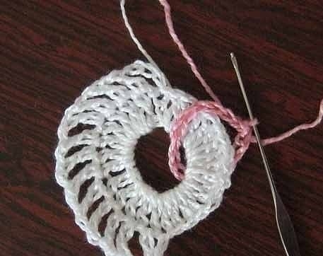 Салфетка из колечек Салфетка из колечек