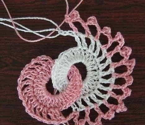 Салфетка из колечек Салфетка из колечек