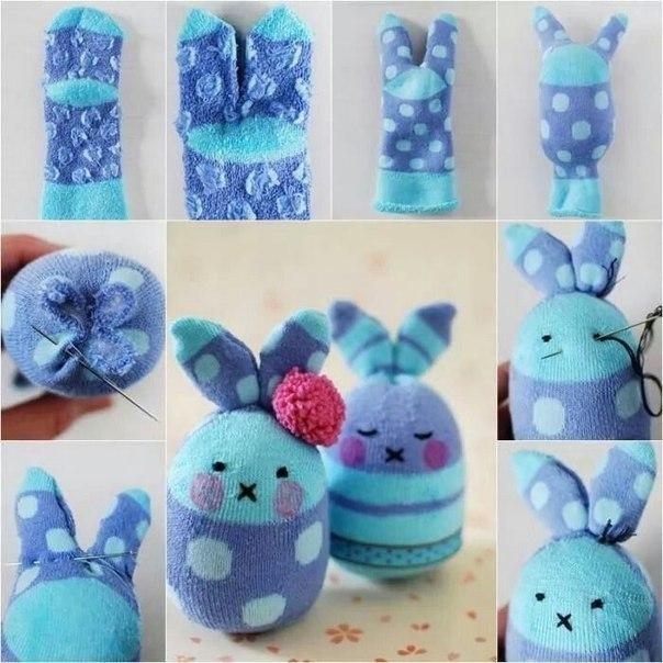 Десять простых игрушек из носков