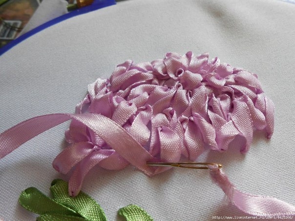 Вышиваем лентами. Мастер-класс