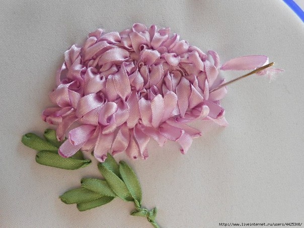 Вышиваем лентами. Мастер-класс