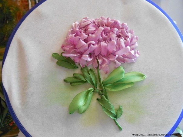 Вышиваем лентами. Мастер-класс