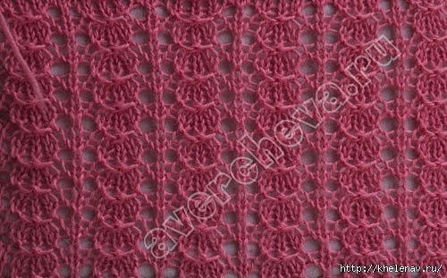 Ажурные узоры спицами. Схемы