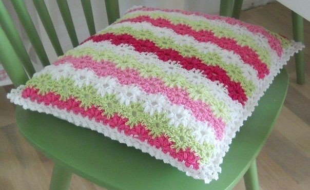 Плед и подушки крючком Плед и подушки крючком