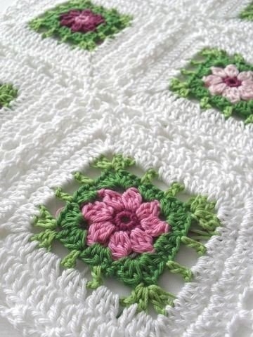 Плед и подушки крючком Плед и подушки крючком