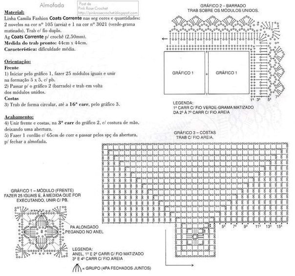 Чехол для подушки из мотивов