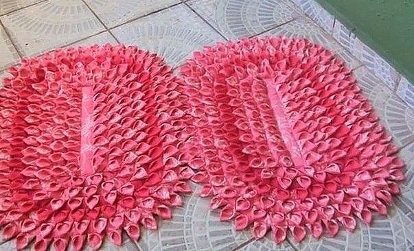 Лоскутные фантазии. Коврики для ванной комнаты