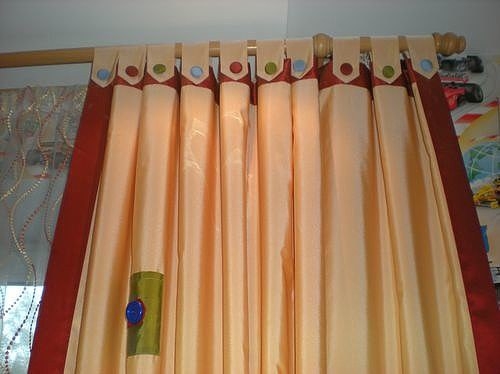 Идеи крепления штор к карнизу