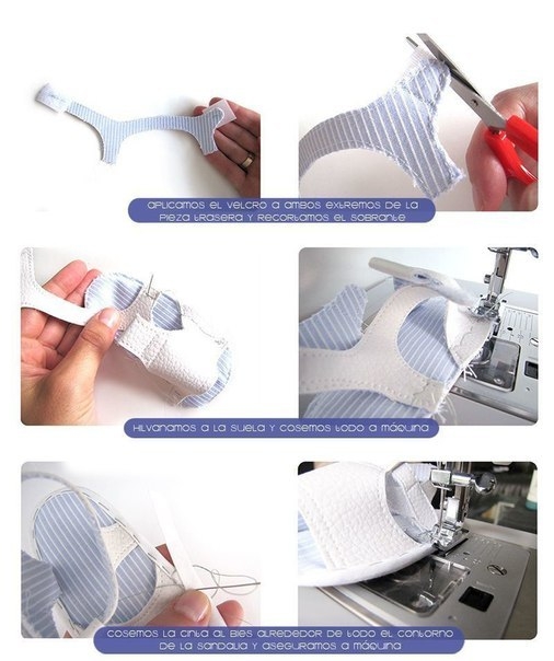 Шьем сандалики