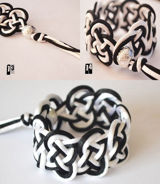 Плетем браслет из териленового шнура