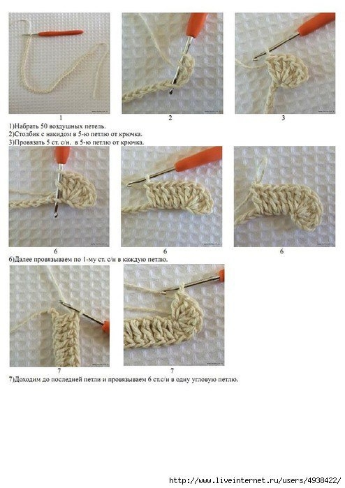 Коврик овальный крючком. Подробнейший МК в фото + описание