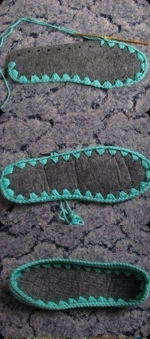 Учимся вязать обувь! Основные советы в фото