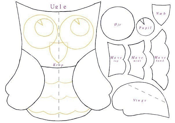 Совы-подушки с кармашками