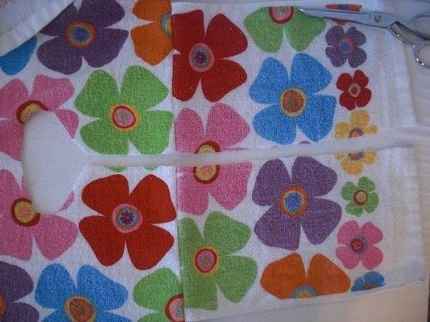 Банный халатик из полотенец для ребенка. Мастер-класс